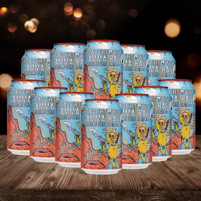 Beavertown Gamma Ray Beer: American Pale Ale 330ml Cans – 5.4% ABV (12 Pack)