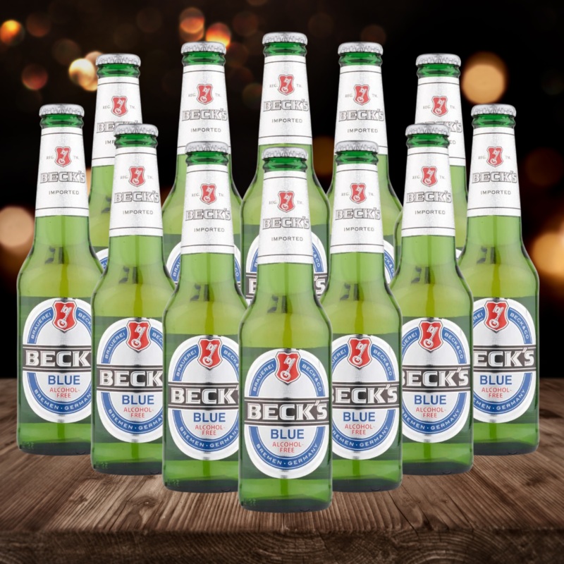 Becks Blue Alcohol Free Lager 275ml Bottles (12 Pack) – 0.0% ABV