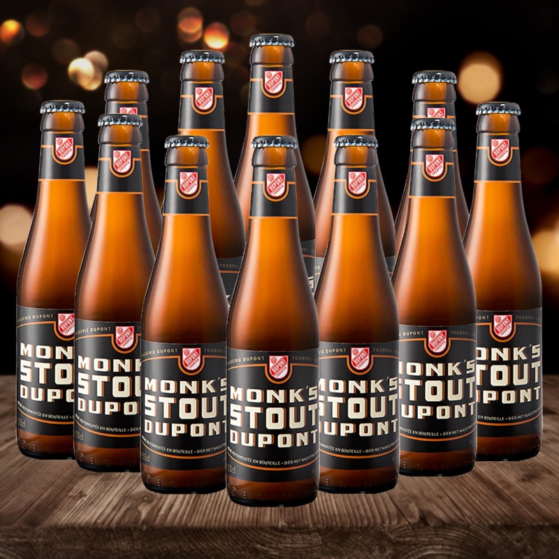 Brasserie Dupont Belgian Monks Stout 330ml Bottles – 5.2% ABV (12 Pack)