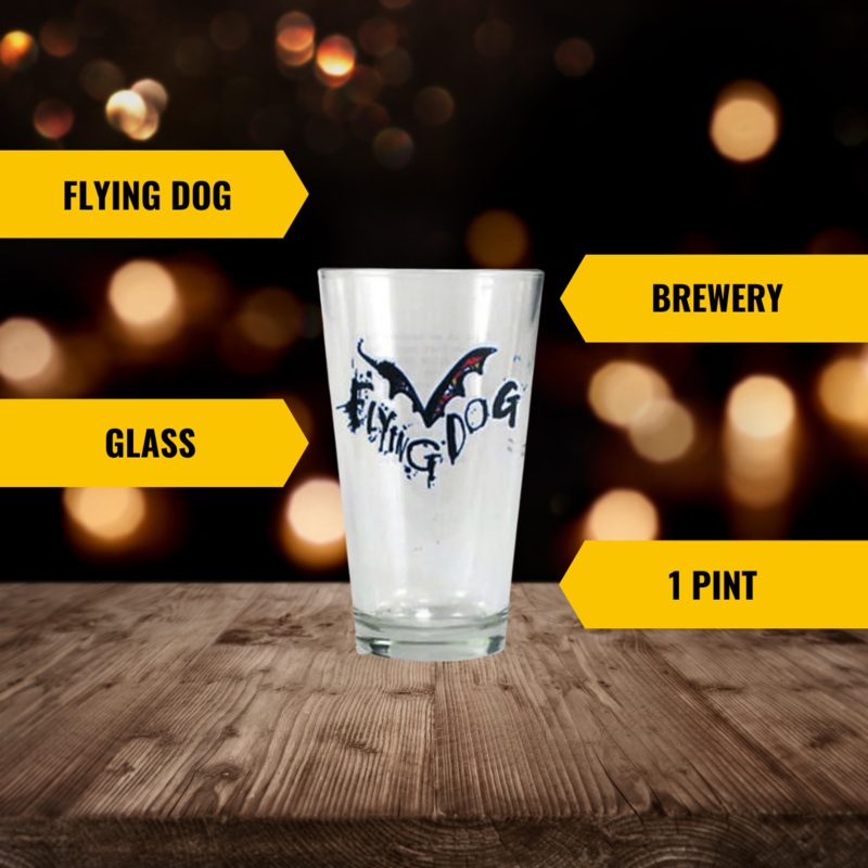 Flying Dog Pint Glass