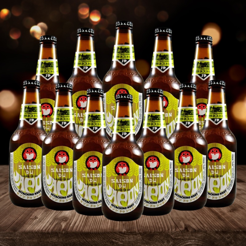 Hitachino Nest Saison Du Japon Japanese Beer 330ml Bottles – 5.0% ABV (12 Pack)