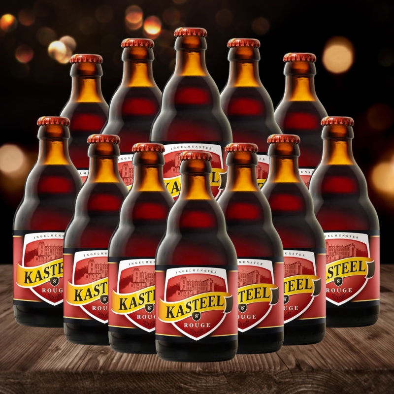 Kasteel Rouge Belgian Cherry Fruit Beer 330ml Bottles – 8.0% ABV (Multipack)