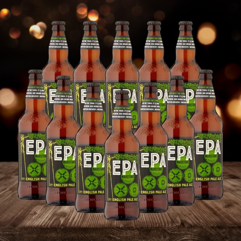 Marston’s English Pale Ale 500ml Bottles – 3.6% ABV (12 Pack)