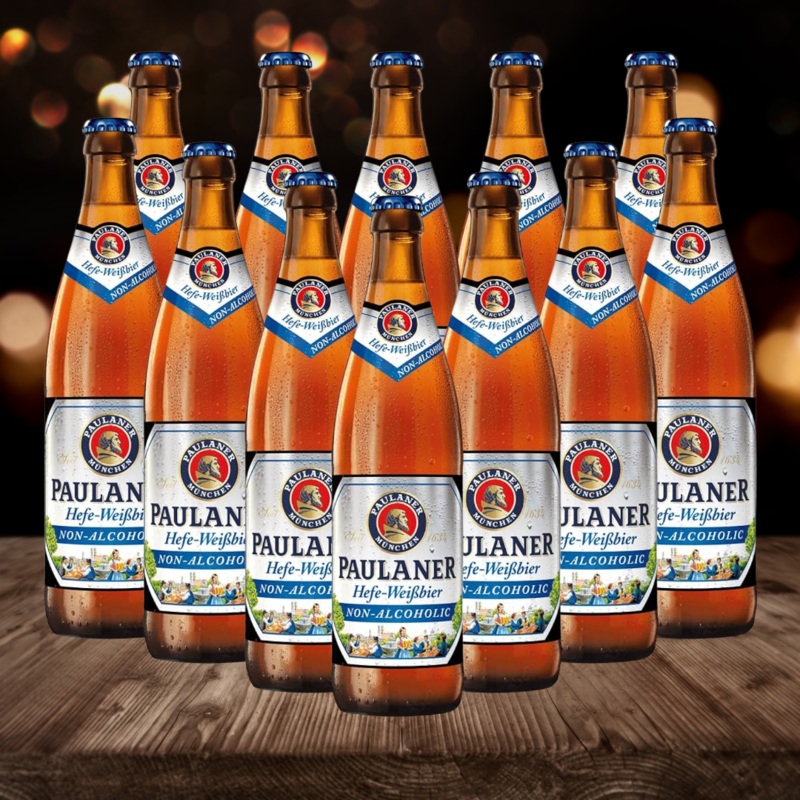 Paulaner Alcohol Free Weissbier 500ml Bottles – 0.0% ABV (Multipack)