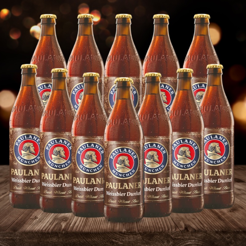 Paulaner Weissbier Dunkel 500ml Bottles – 5.0% ABV (12 Pack)