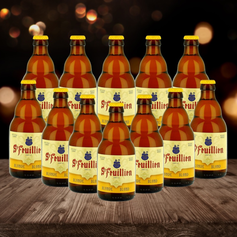 St Feuillien Belgian Blonde Beer 330ml Bottles (12 Pack) – 7.5% ABV