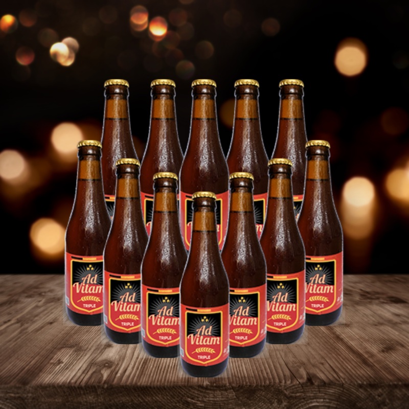 Ad Vitam Triple Belgian Beer 330ml Bottles – 8.3% ABV (12 Pack)