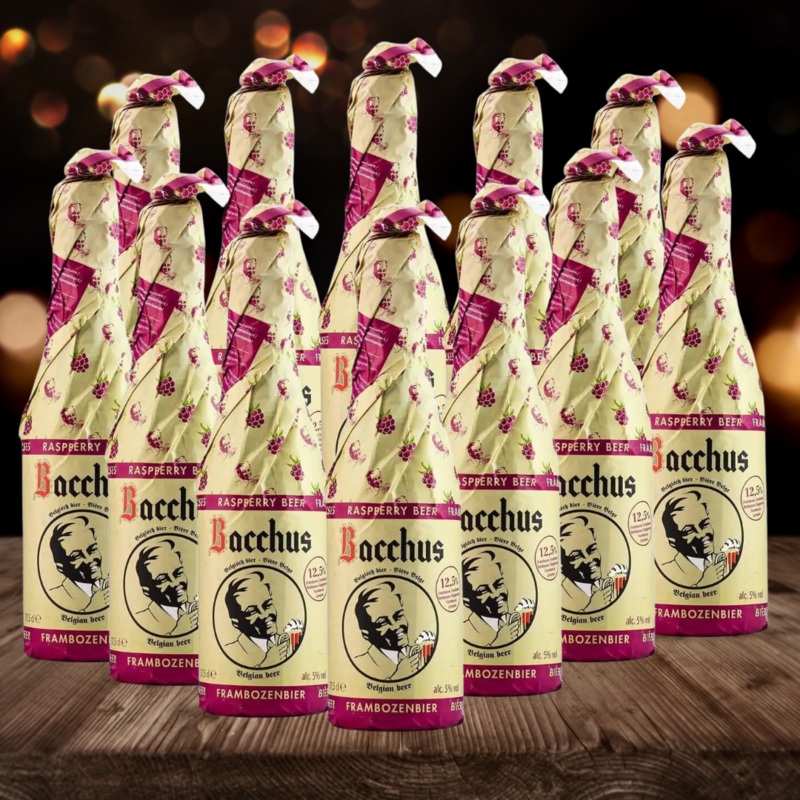 Bacchus Framboise (Raspberry) Belgian Craft Beer Case 5.0% ABV – 375ml Bottles (12 Pack)