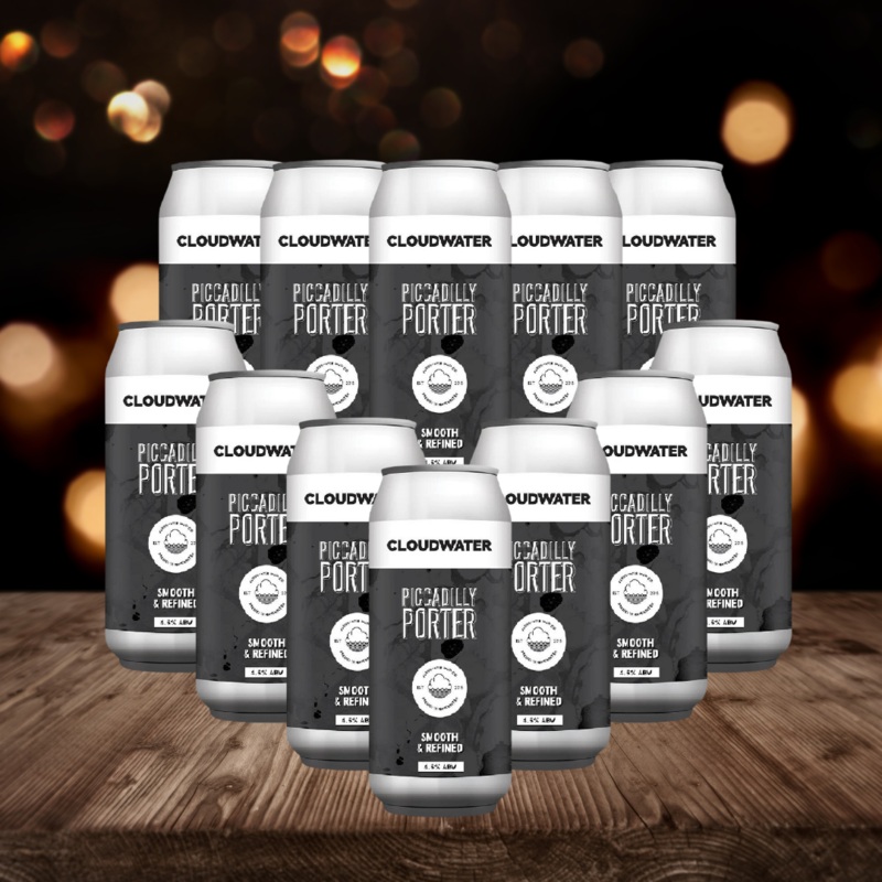 Cloudwater Picadilly Porter 440ml Cans – 4.5% ABV (12 Pack)
