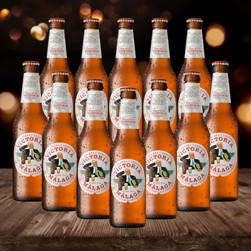 Damm Victoria Malaga Spanish Lager – 4.5% ABV (12 Pack)