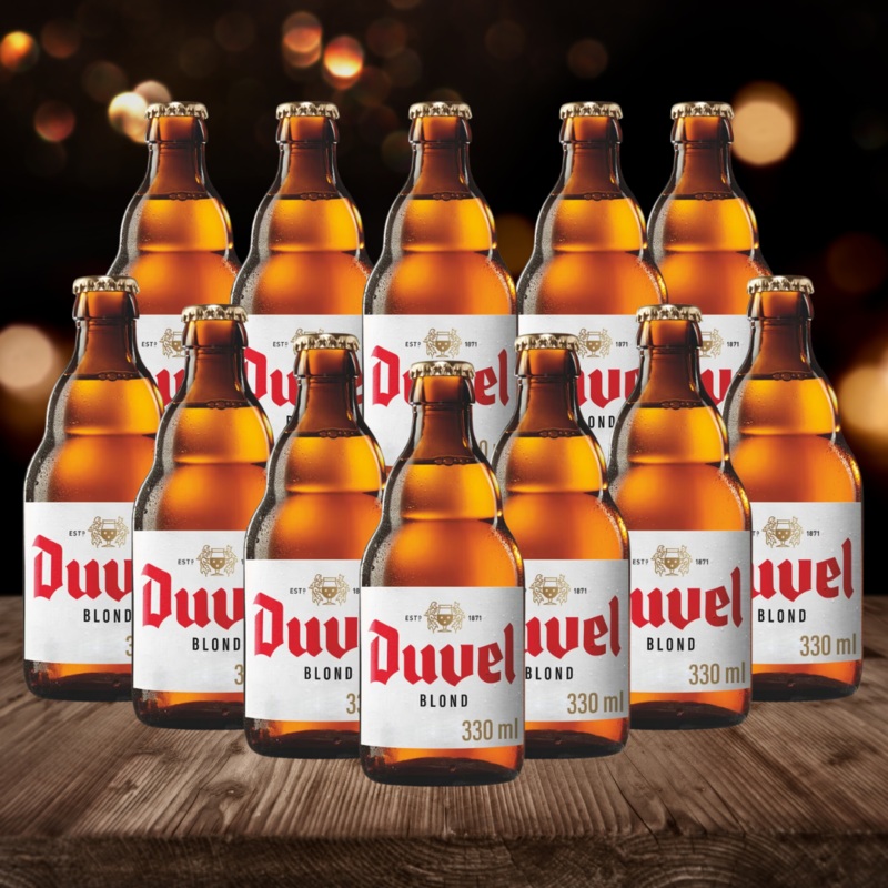 Duvel Belgian Strong Ale 330ml Bottles – 8.5% ABV (12 Pack)