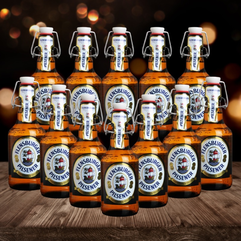 Flensburger Pilsener German Pils 330ml Bottles – 4.8% ABV (Multipack)