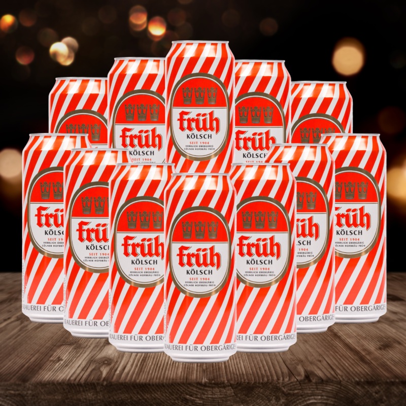 Frh Klsch German Lager 500ml Cans – 4.8% ABV (multipack)