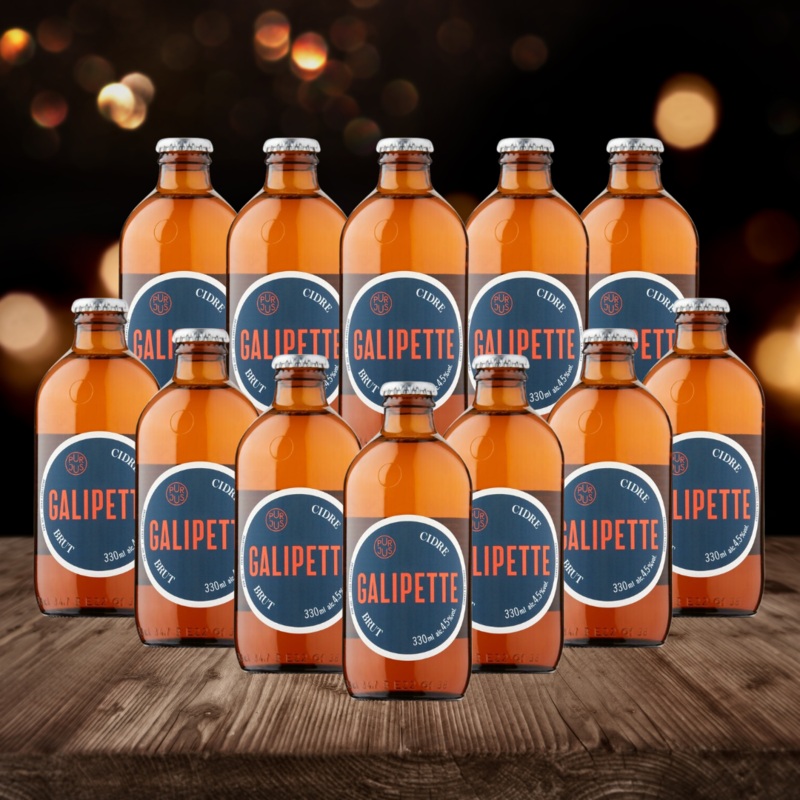 Galipette Brut French Cider 330ml Bottles – 4.50% ABV (12 Pack)