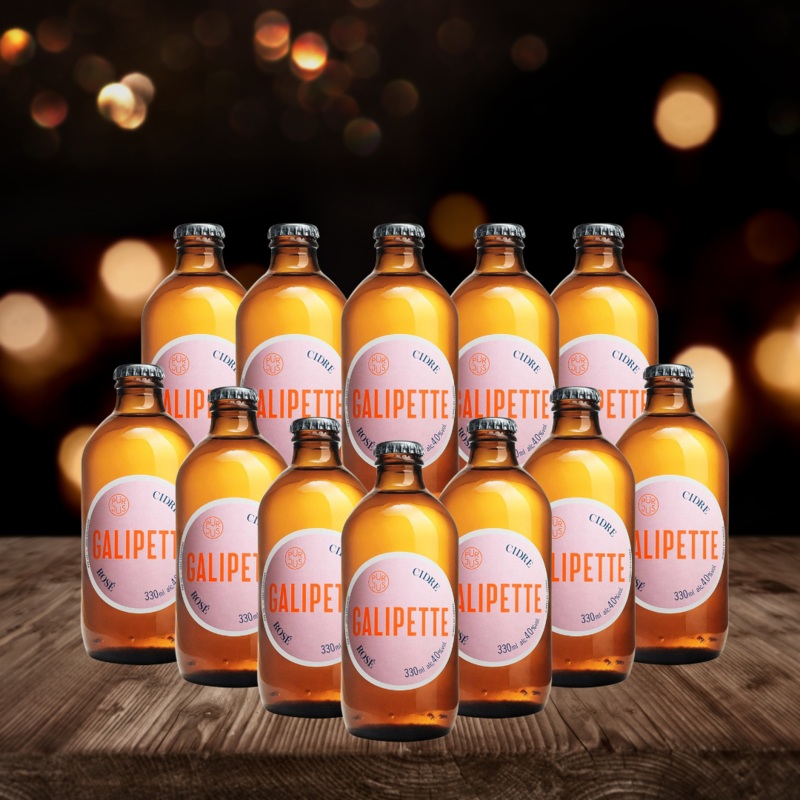 Galipette Rose French Cider 330ml Bottles – 4.50% ABV (12 Pack)