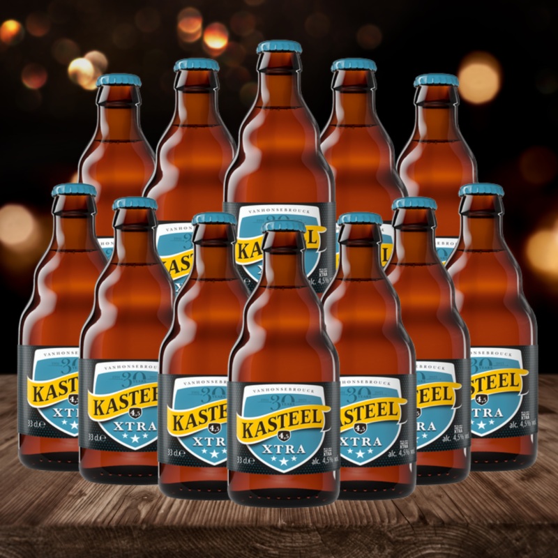 Kasteel Xtra Blond Belgian Blond Ale 330ml Bottles – 4.50% ABV (12 Pack)
