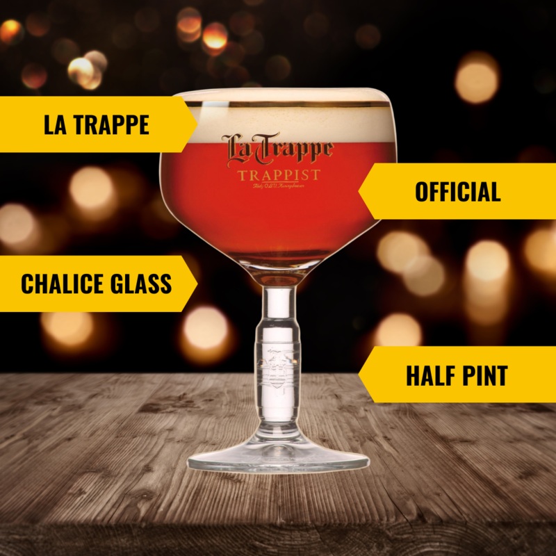 La Trappe Official Branded Chalice Glass – Half Pint