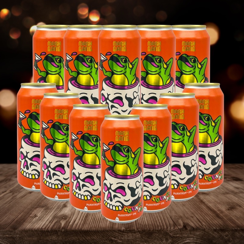 Mash Gang Council Pop American Low Alcohol IPA 440ml Cans – 0.5% ABV (12 Pack)