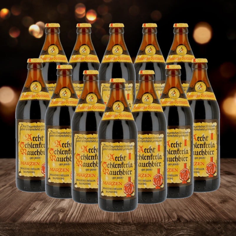 Schlenkerla Rauchbier Marzen Bamberg Beer 500ml Bottles – 5.1% ABV (multipack)