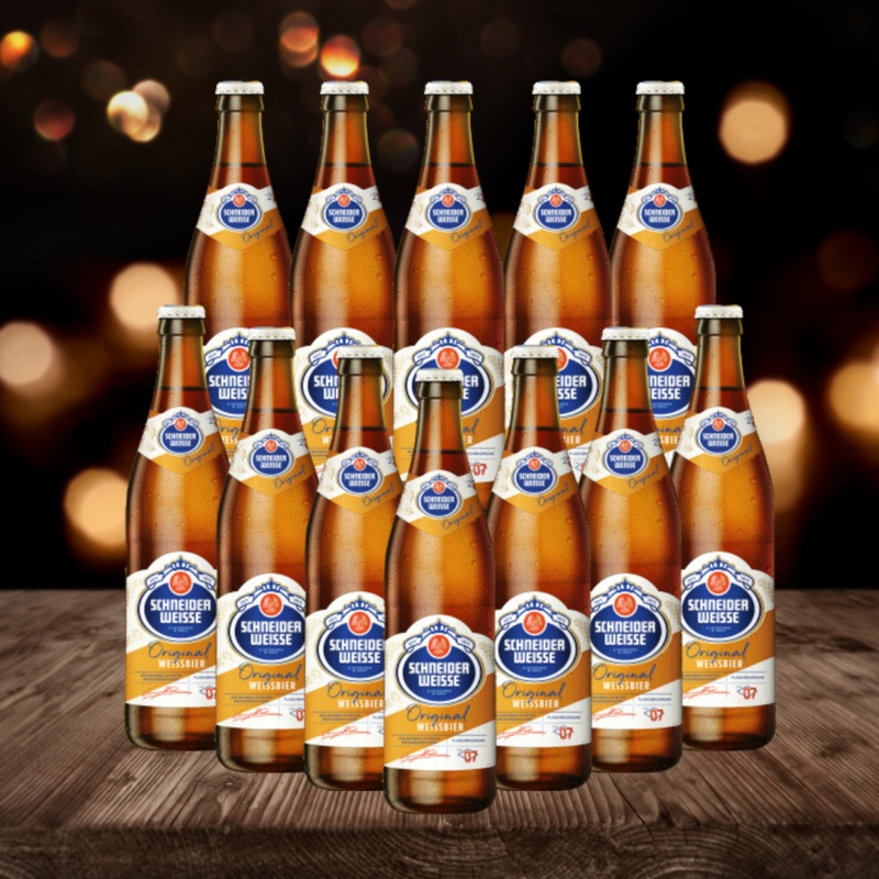 Schneider Weisse Original Tap 7 German Wheat Beer 500ml Bottles – 5.4% ABV (MultiPack)