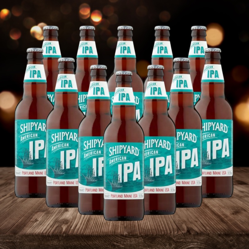 Shipyard America IPA 500ml Bottles – 5% ABV (12 Pack)