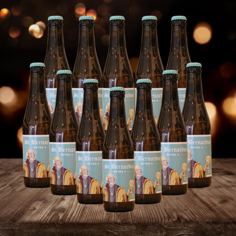 St Bernardus Belgian Extra 4 330ml Bottles – 4.8% ABV (12 Pack)