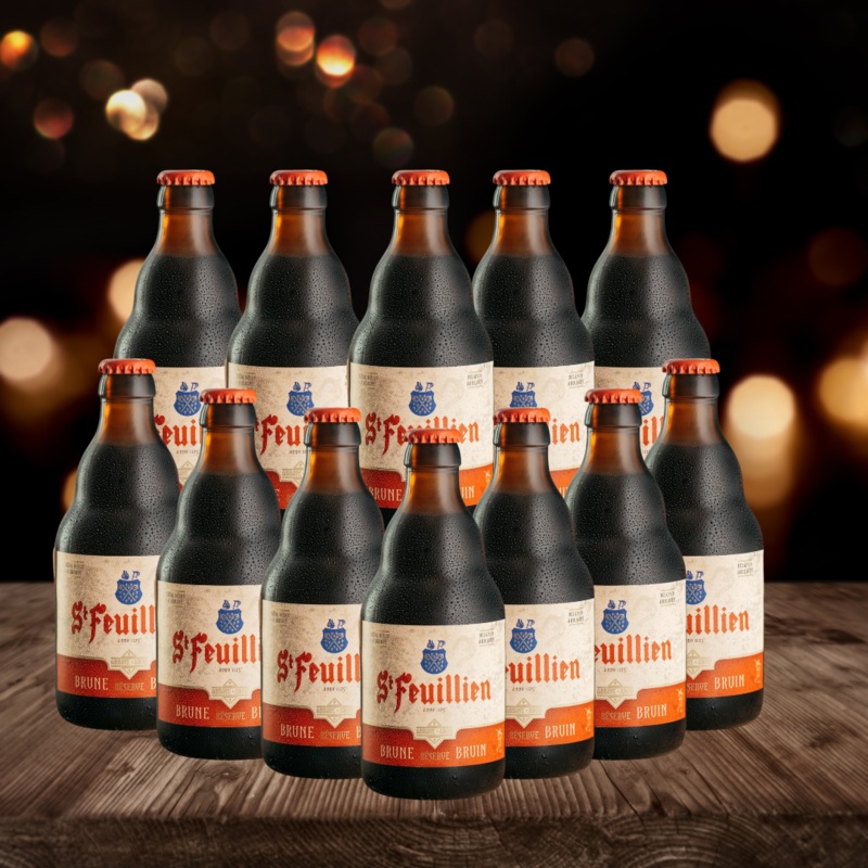 St Feuillien Belgian Brune 330ml Bottles – 8.5% ABV (12 Pack)