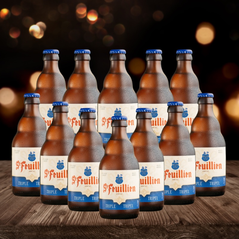 St Feuillien Belgian Tripel 330ml Bottles – 8.5% ABV (12 Pack)