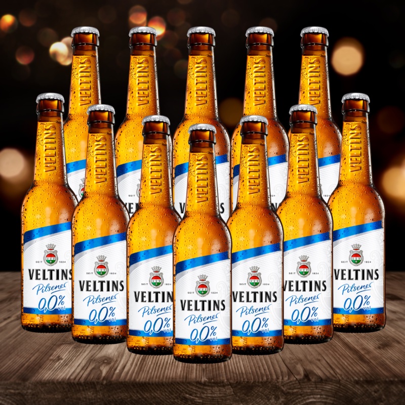 Veltins Alcohol Free German Pilsner 330ml Bottles – 0.0% ABV (12 Pack)