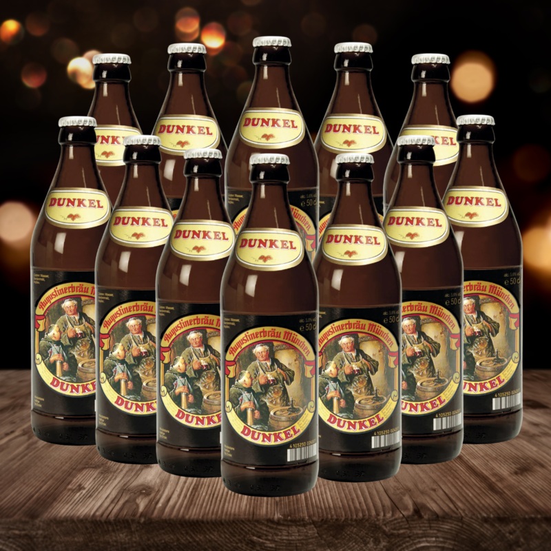 Augustiner German Dunkel 500ml Bottles – 5.6% ABV (Multipack)