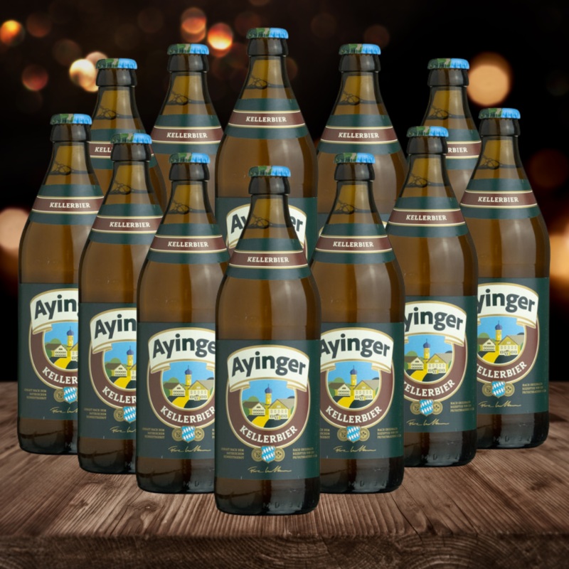 Ayinger Kellerbier 500ml Bottles – 4.9% ABV (12 Pack)