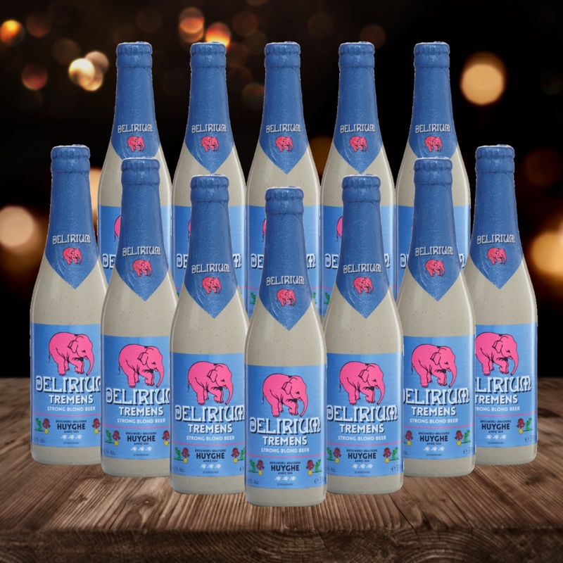 Delirium Tremens Belgian Blonde Strong Ale 330ml Bottles – 8.5% ABV (12 Pack)