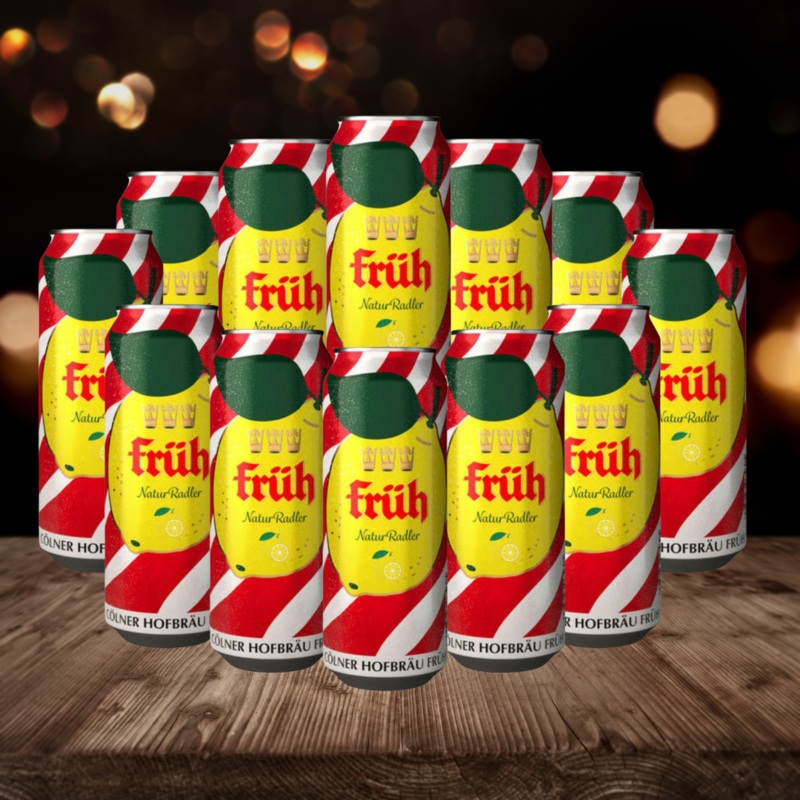 Fruh Kolsch Radler 500ml Cans (12 Pack) – 2.2% ABV