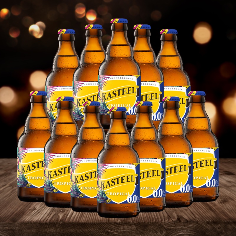 Kasteel Tropical Alcohol Free Fruit Beer Bottles 330ml – 0.0% ABV (12 Pack)