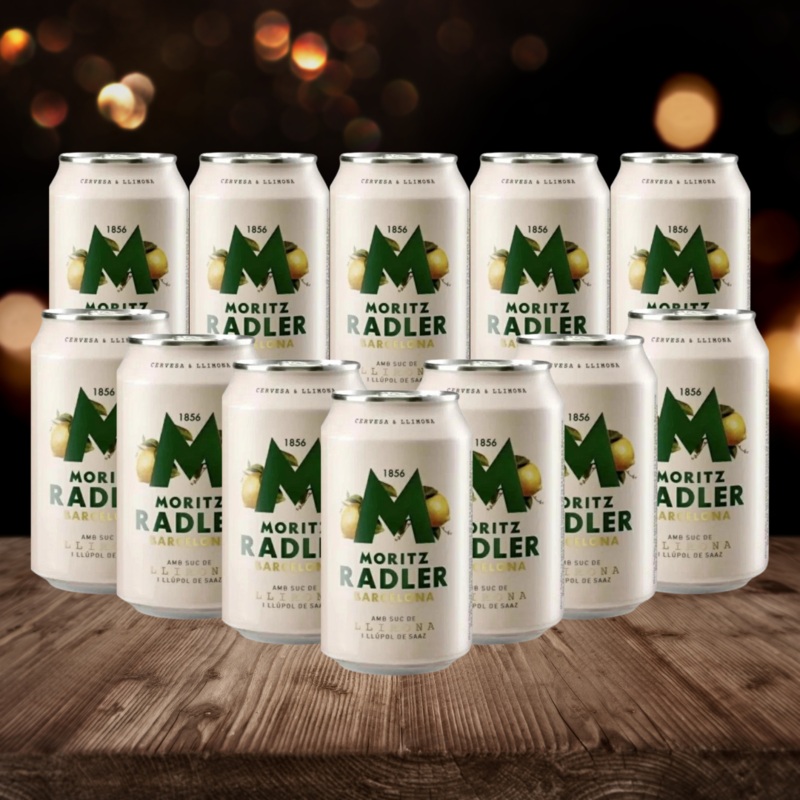 Moritz Barcelona Original Spanish Radler 330ml Cans – 2.8% ABV (Multipack)