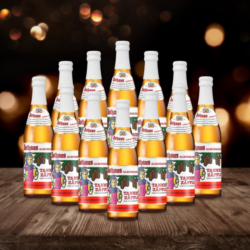 Rothaus German Alkoholfrei Tannenzpfle Pils 330ml Bottles – 0.4% ABV (12 Pack)
