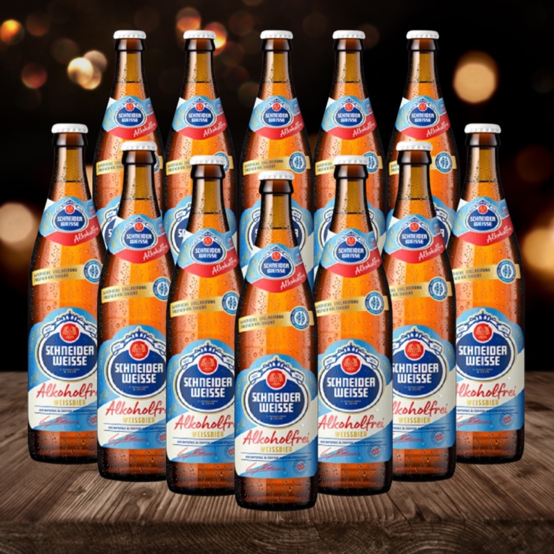 Schneider Weisse Alkoholfrei Tap 3 German Low Alcohol Beer 500ml Bottles – 0.5% ABV (12 Pack)