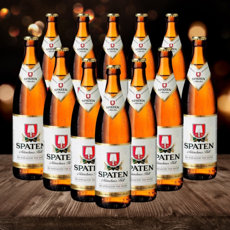 Spaten German Mnchner Hells Beer 500ml Bottles – 5.2% ABV (Multipack)