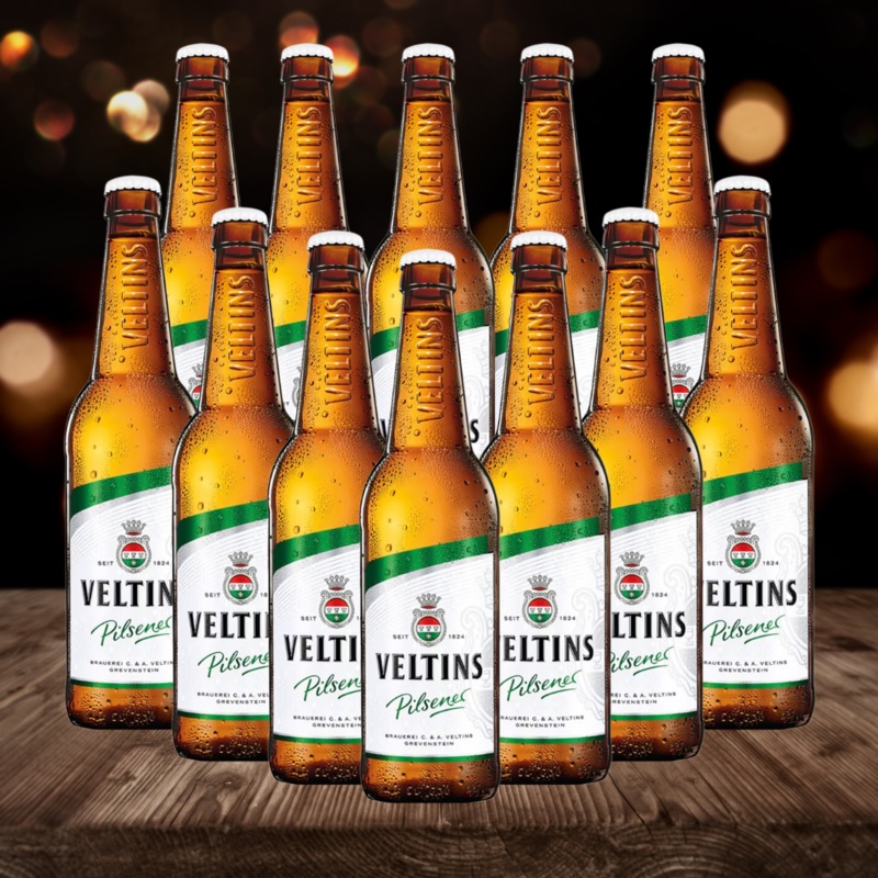Veltins German Pilsener 500ml Bottles – 4.8% ABV (multipack)