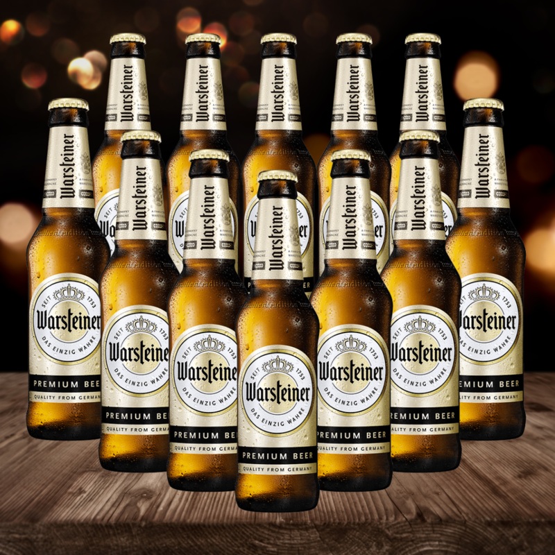 Warsteiner German Pilsner 330ml Bottles – 4.0% ABV (12 Pack)