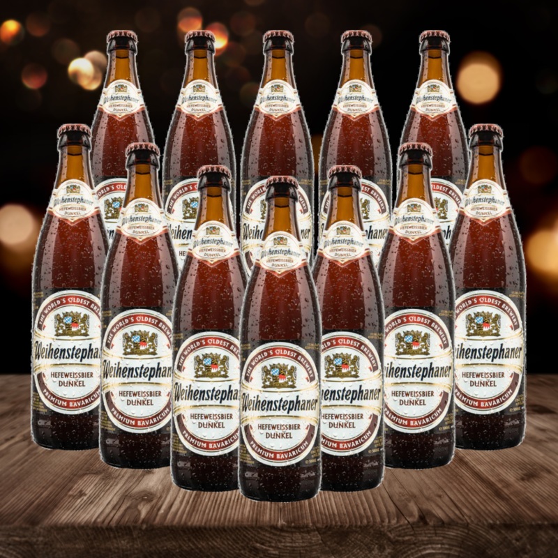 Weihenstephaner Hefeweissbier Dunkel 500ml Bottles (12 Pack) – 5.3% ABV