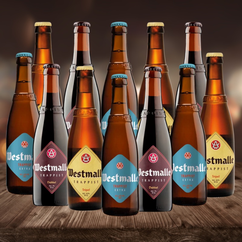 Westmalle Belgian Trappist Mixed Case 330ml Bottles (12 Pack)