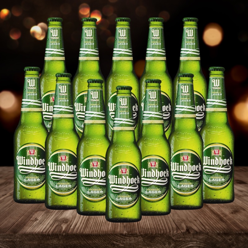 Windhoek Premium Namibian Lager 330ml Bottles (12 Pack) – 4.0% ABV