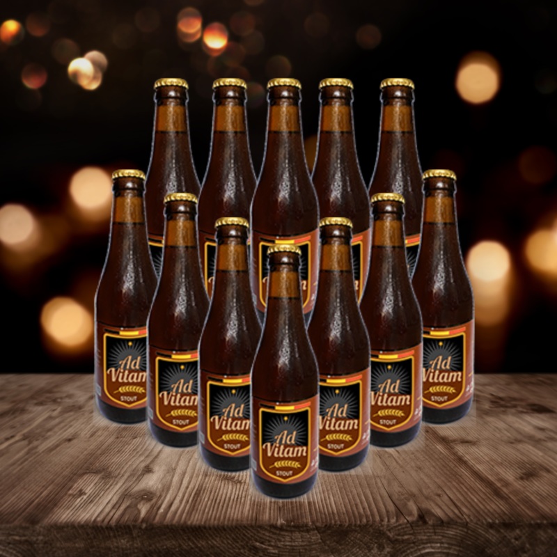 Ad Vitam Belgian Stout 330ml Bottles – 7% ABV (12 Pack)