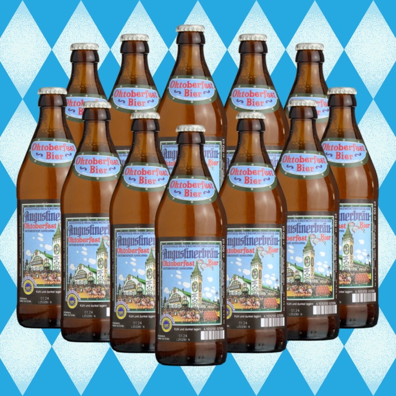 Augustiner Mnchen Oktoberfest Beer 500ml Bottles (Multipack) – 6.3% ABV