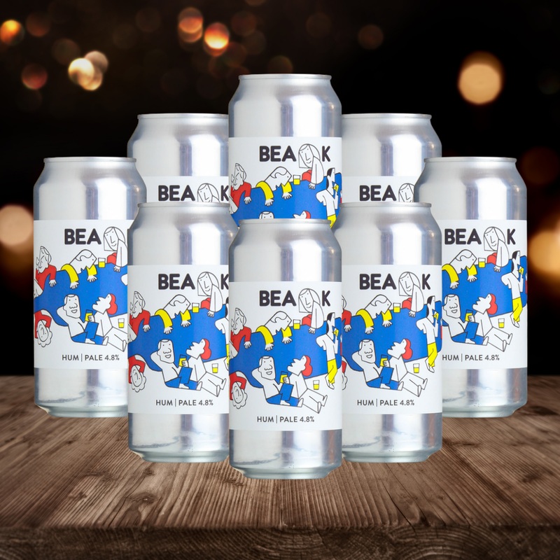 Beak Brewery British Pale Ale Hum Pale 440ml Cans – 4.8% ABV (8 Pack)