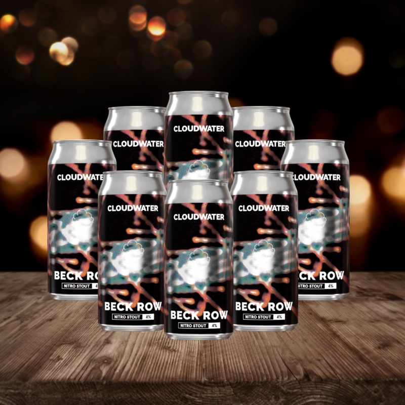 Cloudwater Beck Row British Nitro Stout 440ml Cans – ABV 4% (8 Pack)