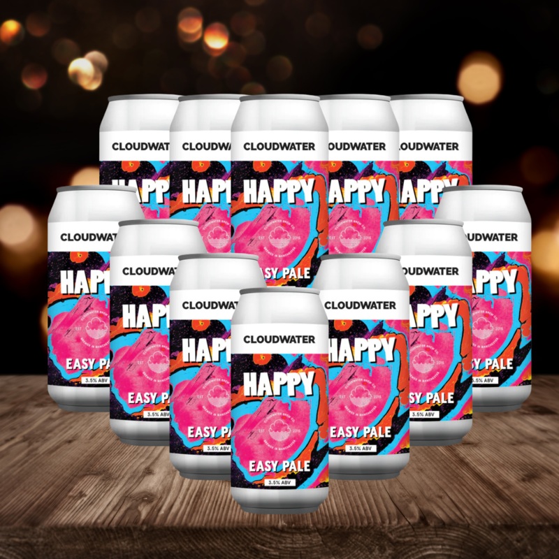 Cloudwater Happy Easy Pale Ale 440ml Cans – 3.4% ABV (12 Pack)
