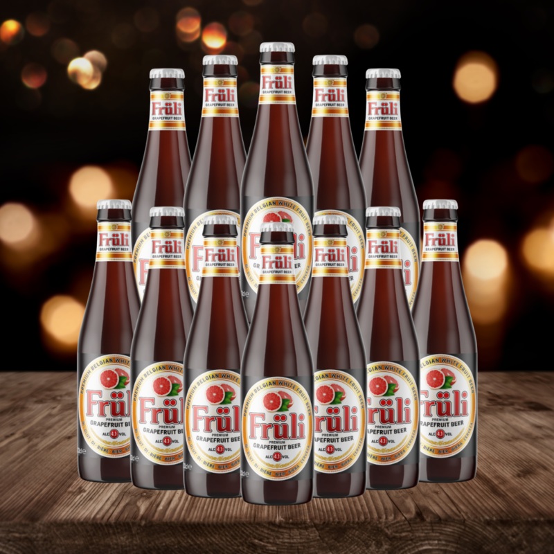 Fruli Grapefruit Belgian Fruit Beer  4.1% ABV 330ml Bottle (12 Pack)