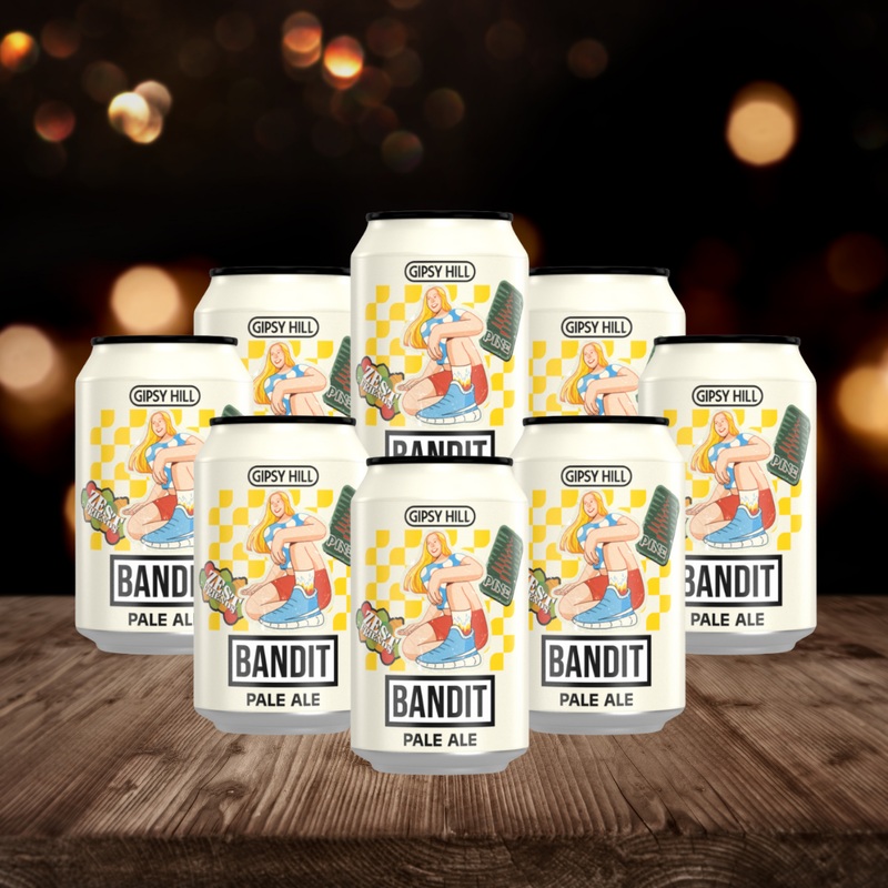 Gipsy Hill British Gluten Free Bandit Pale Ale 330ml Cans – 3.8% ABV (8 Pack)